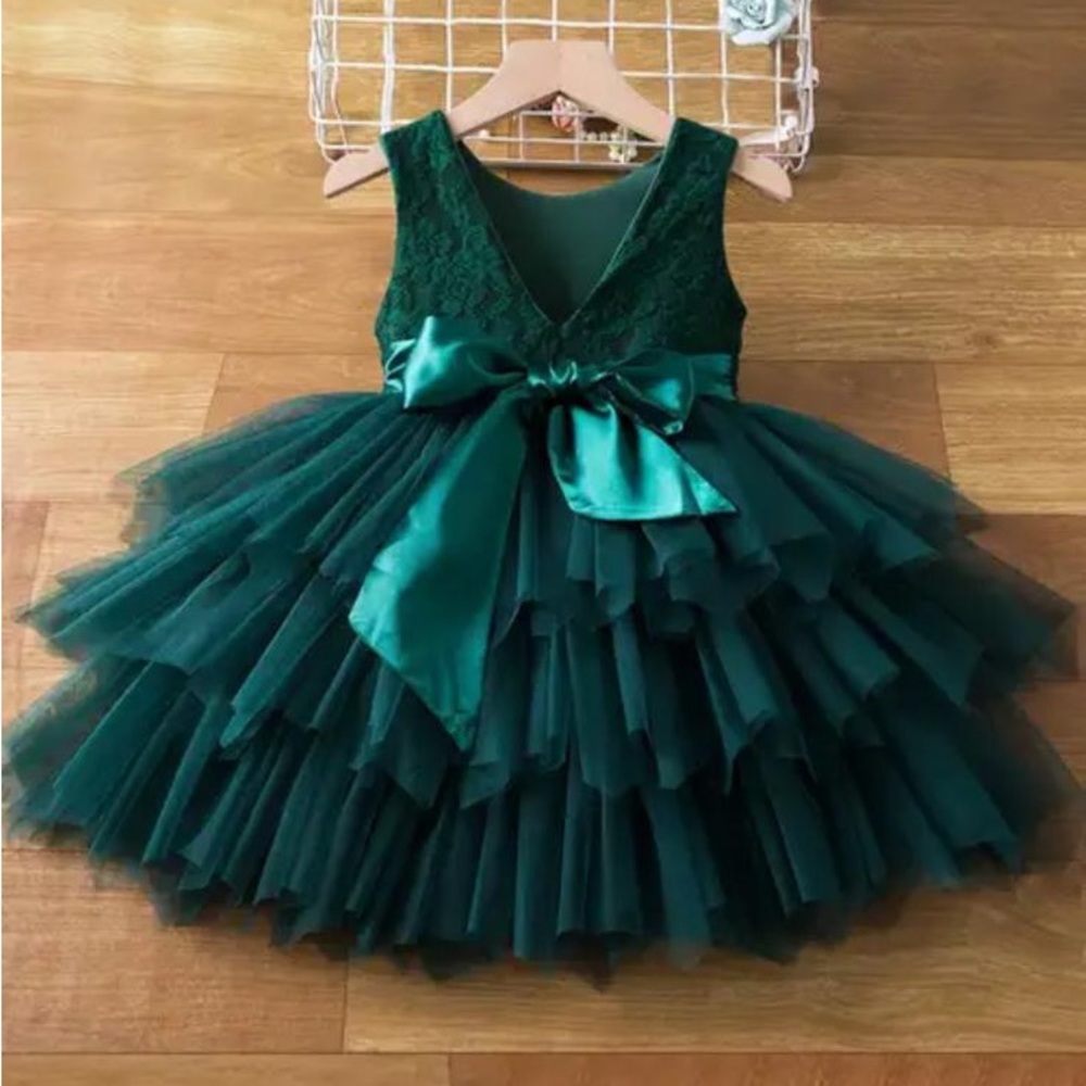 Elegant Green Tulle Dress